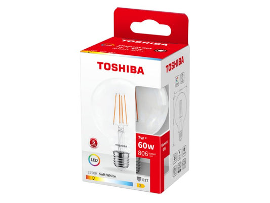 TOSHIBA LED FILAMENT G95 E27 7W 2700K