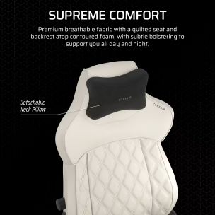 CORSAIR Gaming Chair TC500 LUXE (Fabric, Frost)