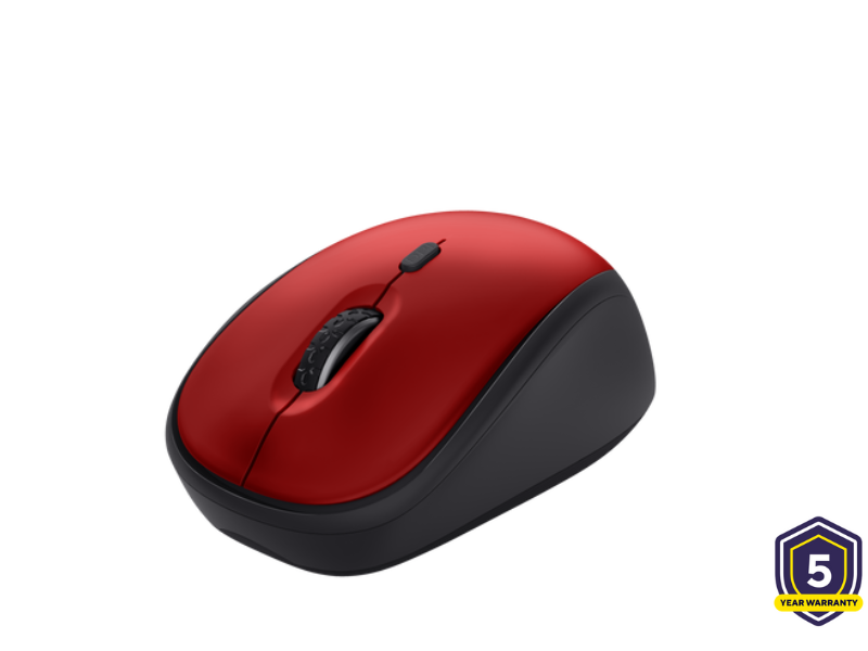 TRUST YVI+ WIRELESS MOUSE ECO RED 24550