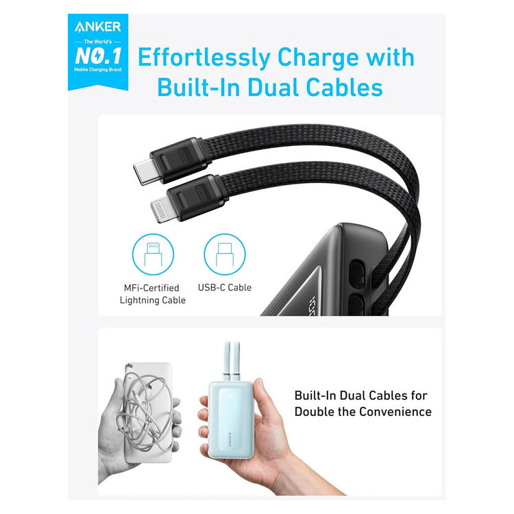 ANKER ZOLO POWER BANK 10K, 22.5W, USB-C BLK