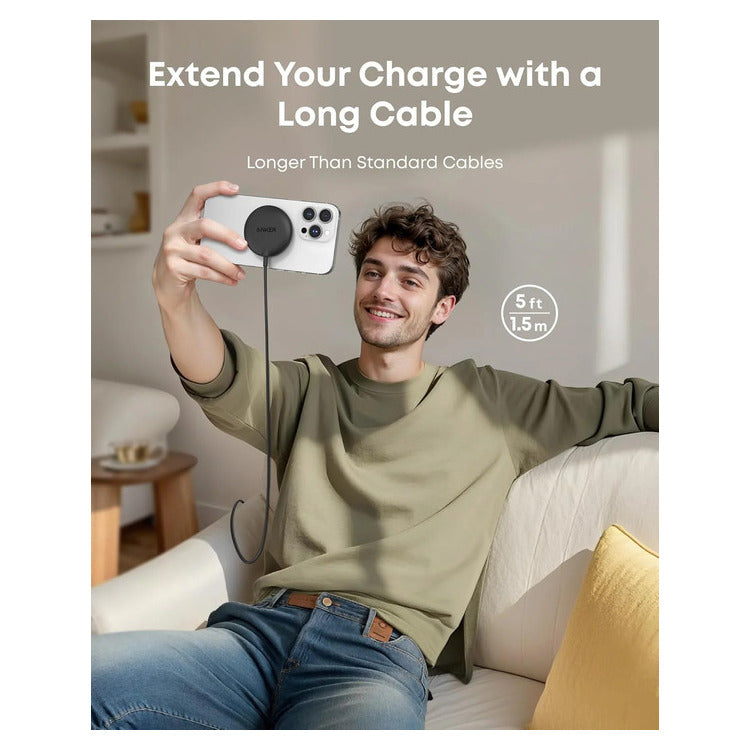 ANKER ZOLO MAGGO WIRELESS 15W CHARGER WHITE
