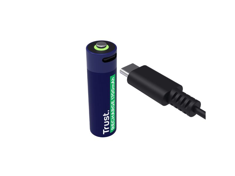 USB-C RECHARGEABLE BATTERIES 4P — AA