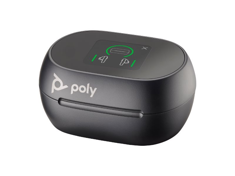 Poly Voyager Free 60+ UC M Carbon Black / BT700 USB-C Adapter + Touchscreen Charge Case — PN 7Y8H0AA