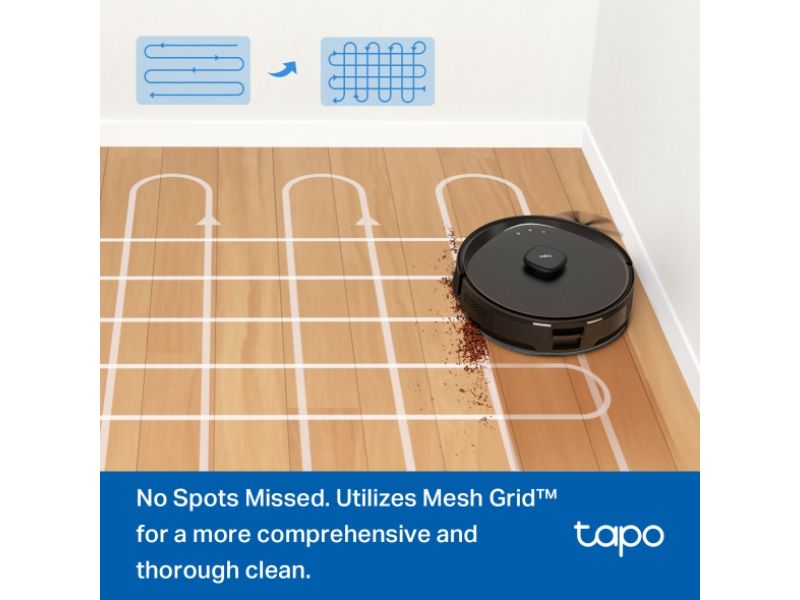 TAPO 5300Pa Hyper Suction Robot Vacuum <(>&<)> Mop + Smart Auto-EmptyDock