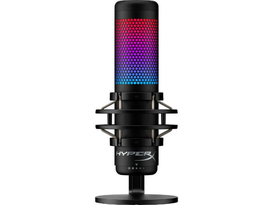 HyperX QuadCast S USB Microphone — RGB Lighting — Black/Grey — 4P5P7AA