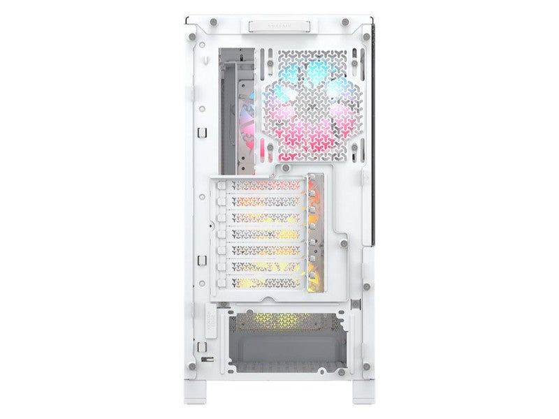 CORSAIR Case 4000D FRAME LCD ARGB (Mid-Tower, TG, White) — PN CC- 9011327-WW
