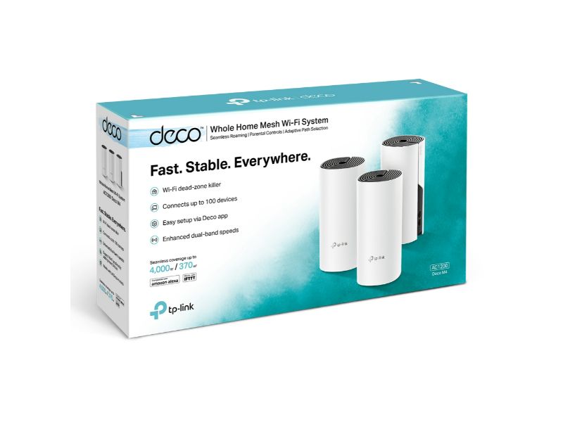 Tp-Link AC1200 Whole Home Mesh Wi-Fi System (3-pack Deco M4)