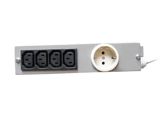 Refurbished | POWERSTRIP KNURR AG 1P SCHUKO,4P C19 VERTICAL GRAY