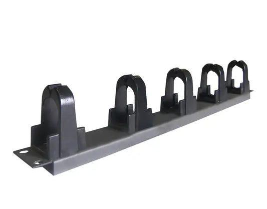 Refurbished | CABLE MANAGER NONAME 1U 5 HOOK GRAY BLACK METAL/PLASTIC