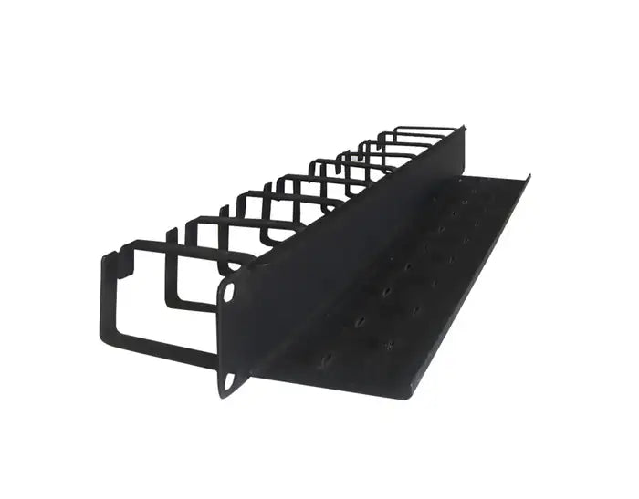 Refurbished | CABLE MANAGER NONAME 1U 9 HOOK BLACK METAL