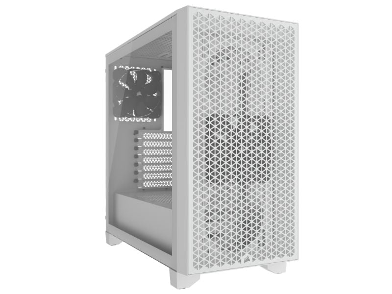 Corsair Mid Tower ATX Case 3000D Airflow Windowed Tempered Glass — White — CC-9011252-WW
