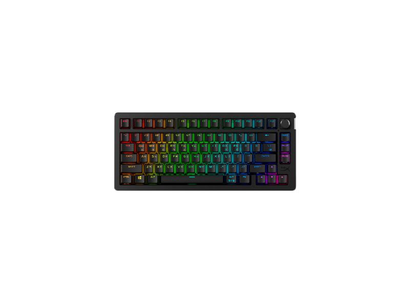 HyperX Alloy Rise 75 Mechanical Gaming Wireless Keyboard (US Layout) — Black -91Y91AA