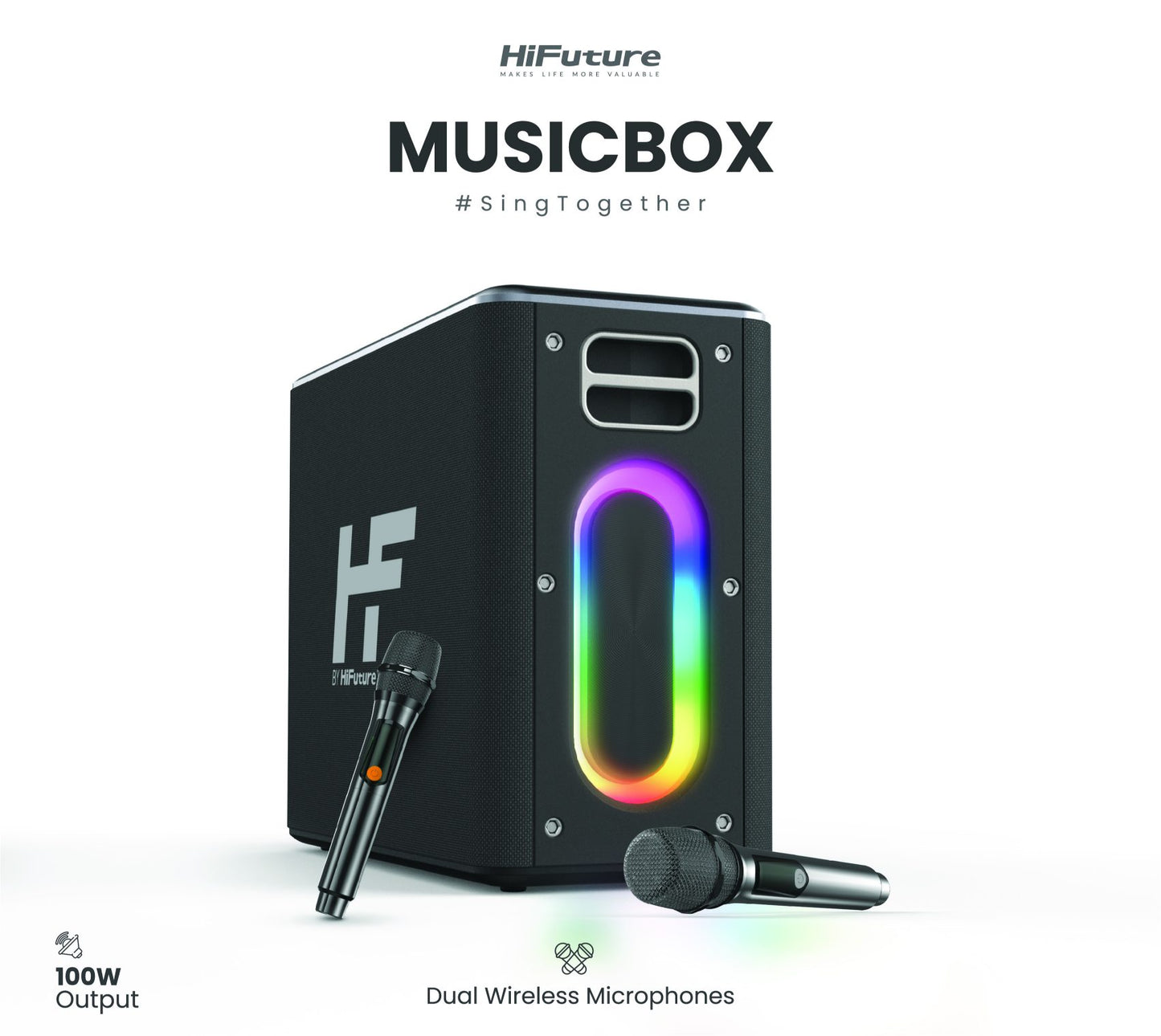 HiFuture MusicBox Black Party Bluetooth Speaker