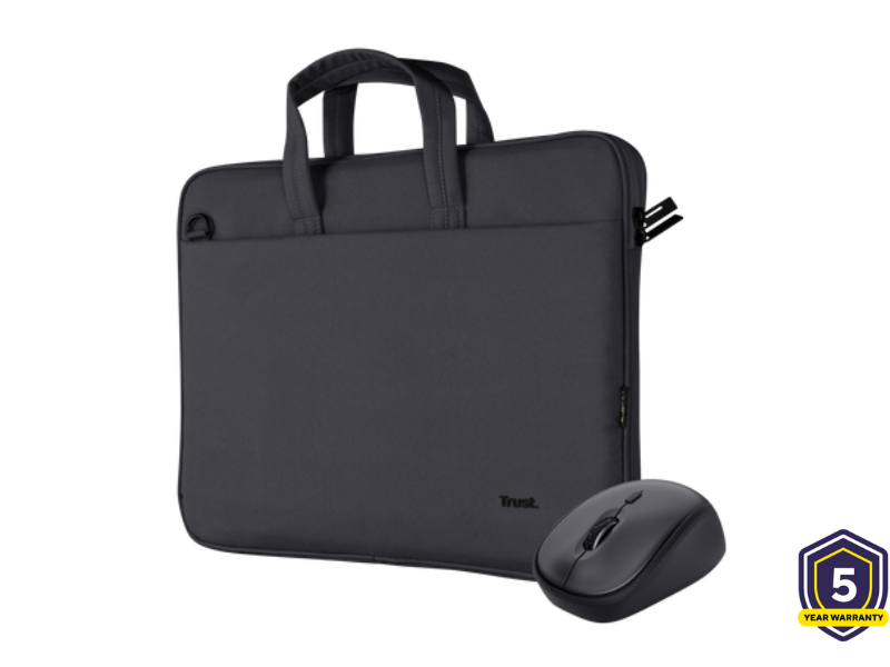 Trust Set bag and mouse BOLOGNA black 24988