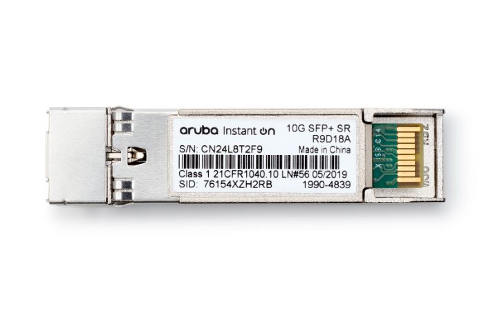 HPE Aruba Instant On 10G SFP+ LC SR 300m OM3 MMF Transceiver (R9D18A)