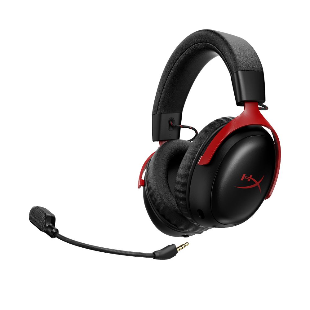 HyperX Cloud III S Over Ear Wireless Gaming Headset Black/Red — A59Z0AA