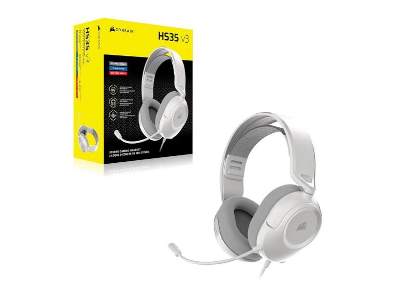 CORSAIR Headset HS35 v3 PS5 White