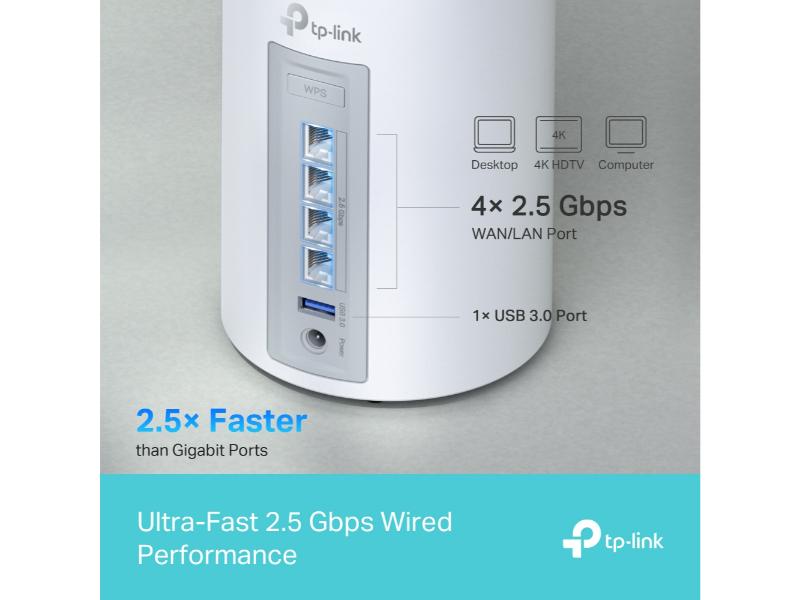 Tp-Link BE9300 Whole Home Mesh WiFi 7 System (DECO BE65(2-PACK))