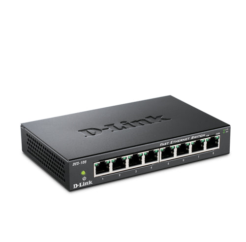 D-LINK SWITCH DES-108 |  8-Port 10/100Mbps