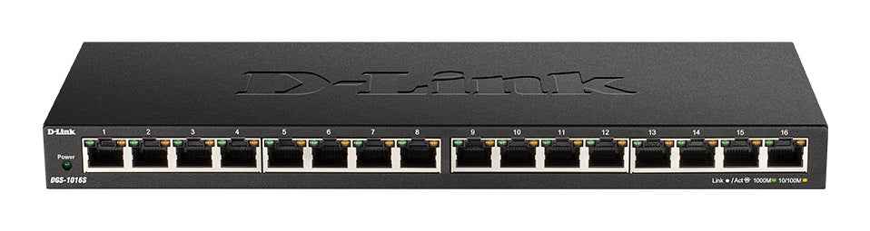 D-LINK Switch DGS-1016S 16-Port Gigabit Unmanaged Switch