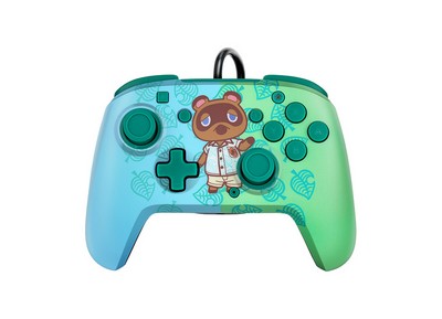 PDP — Wired Controller for Nintendo Switch and Pc Green/Blue Faceoff