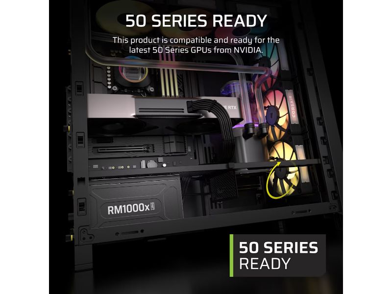 CORSAIR PSU RM1000x Shift (Cybenetics Gold, Fully Modular)