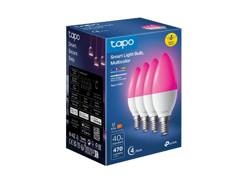 TP-Link Tapo L430C Smart Light Bulb Multicolor (Tapo L430C(4-PACK))
