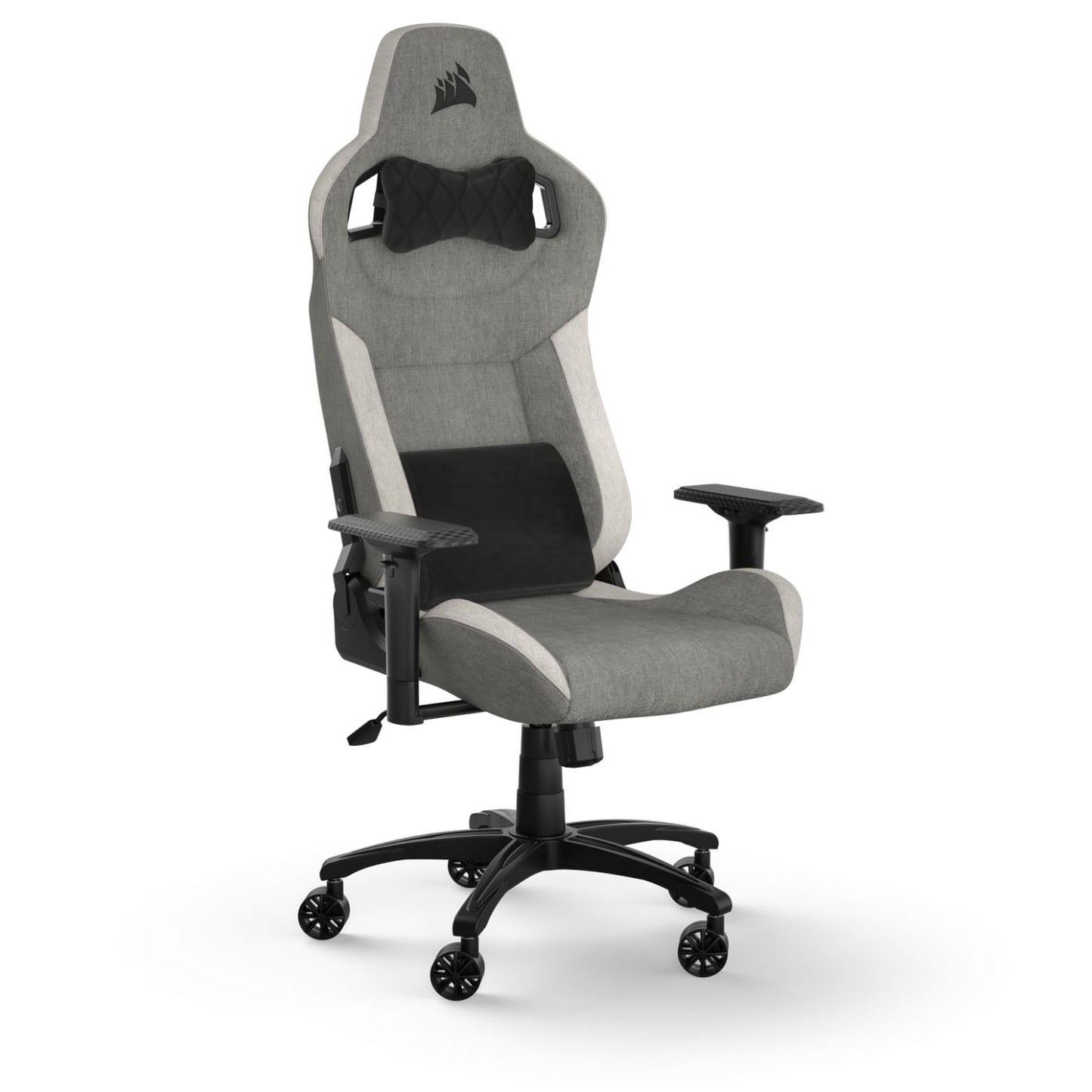 Corsair Gaming Chair T3 Rush Fabric(2023)- Grey/White — CF-9010058-WW