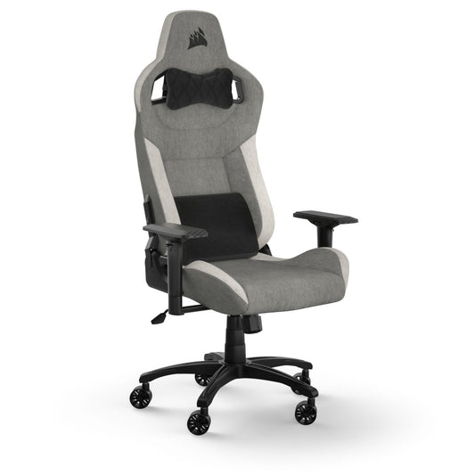 Corsair Gaming Chair T3 Rush Fabric(2023)- Grey/White — CF-9010058-WW