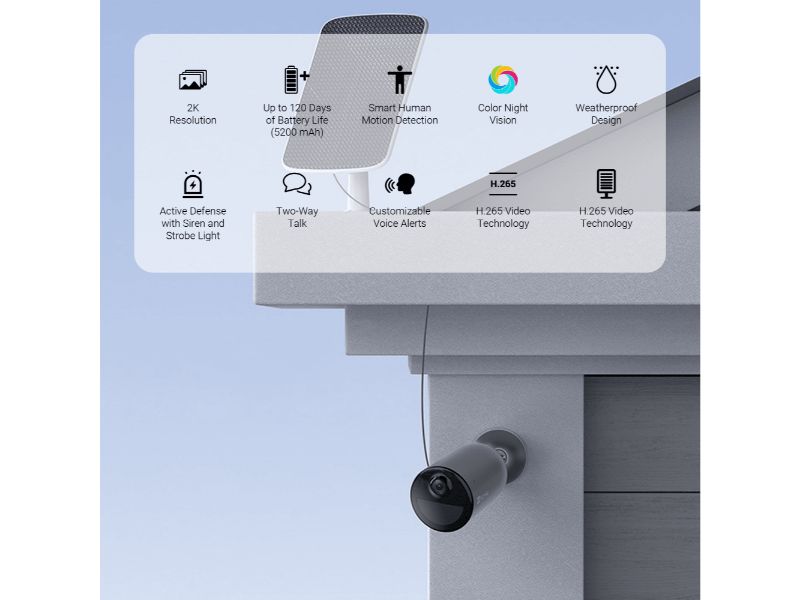 Ezviz Camera WiFi Outdoor standalone Battery (EB3 2K)