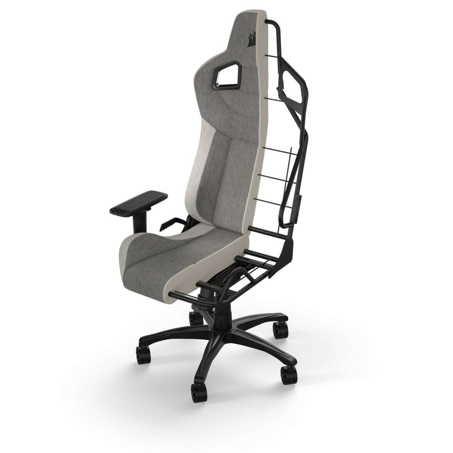 Corsair Gaming Chair T3 Rush Fabric(2023)- Grey/White — CF-9010058-WW