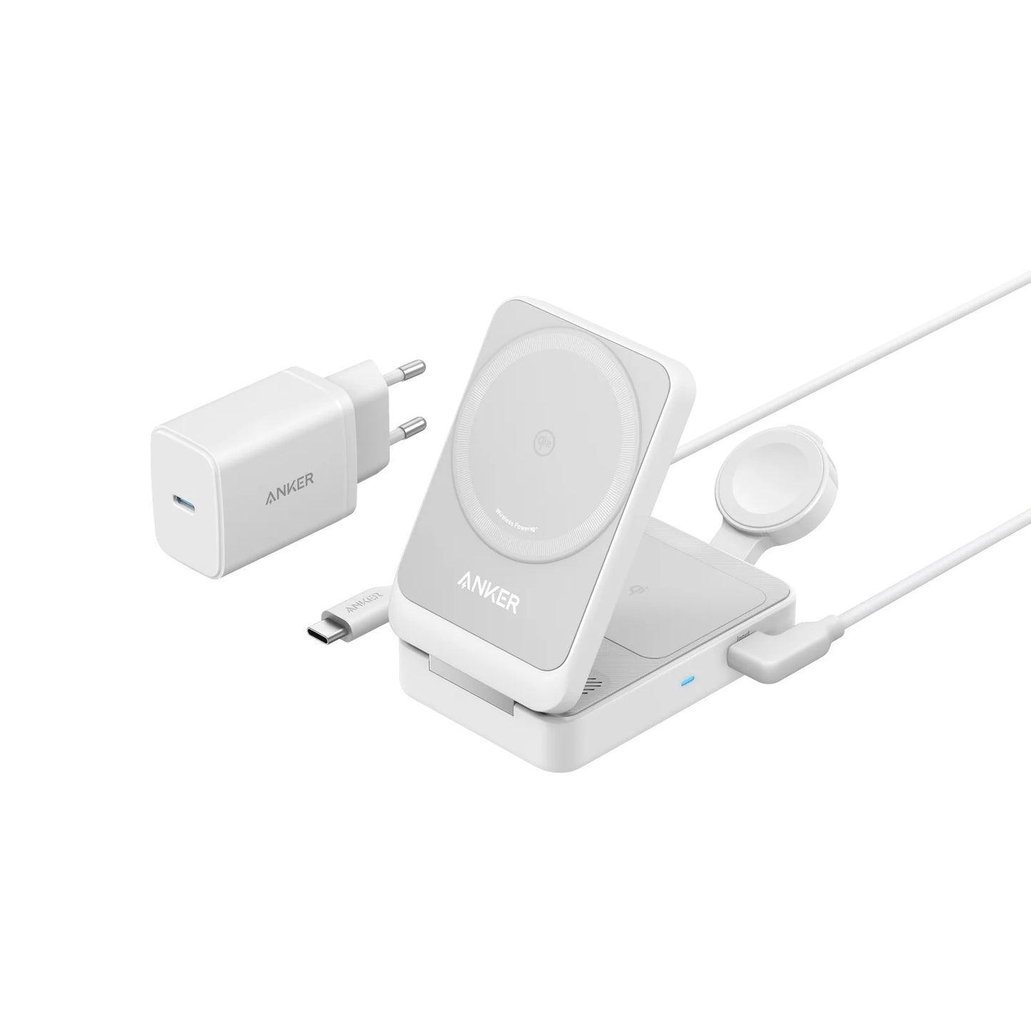 ANKER MAGGO WIRELESS 3 IN 1 CHARGER 15W FOLDABLE