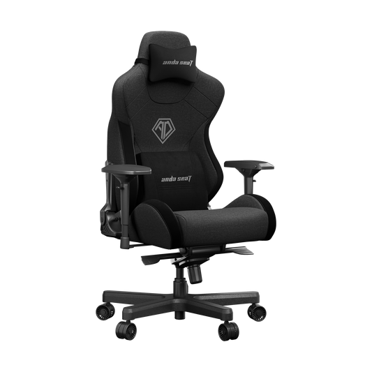 ANDA SEAT Gaming Chair T-PRO II Dark Grey/ Black FABRIC with Alcantara Stripes