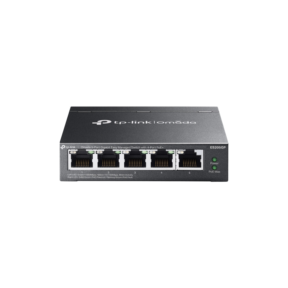 TP-LINK SWITCH OMADA ES205GP 5 PORT MANAGED 4-Port PoE+