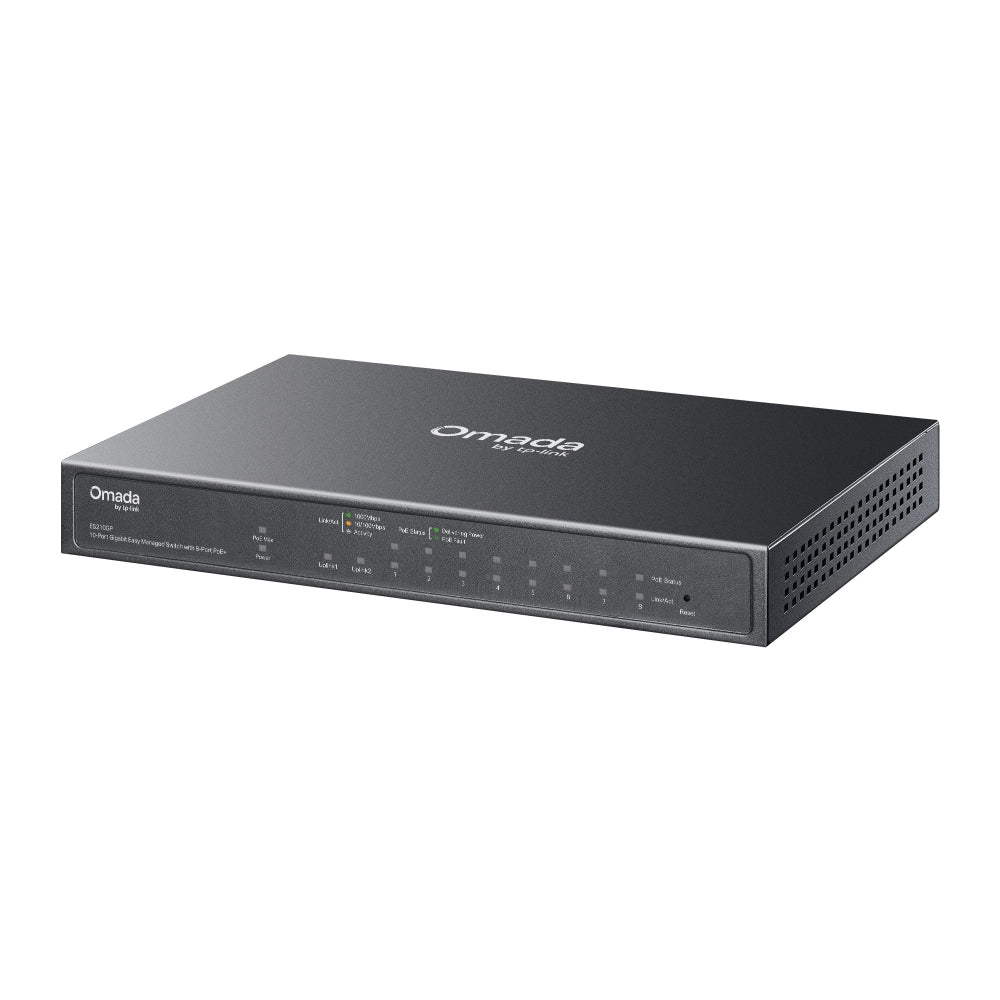 TP-LINK SWITCH OMADA ES210GP 8 PoE+, Gigabit Managed Switch