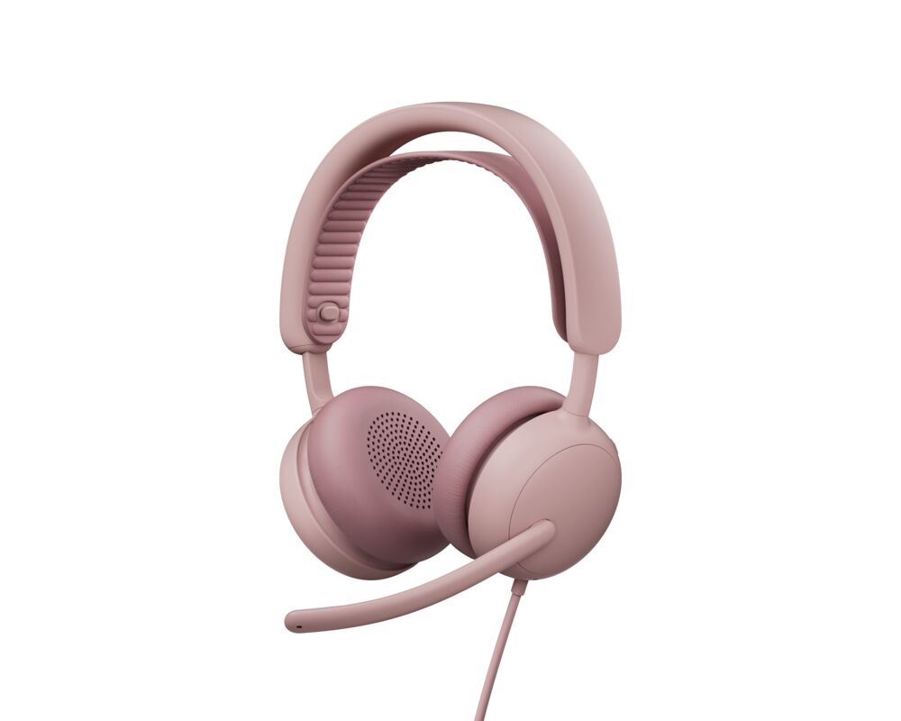 LOGITECH Headset Wired Zone 2 For Business USB Type C Rose — Teams Version