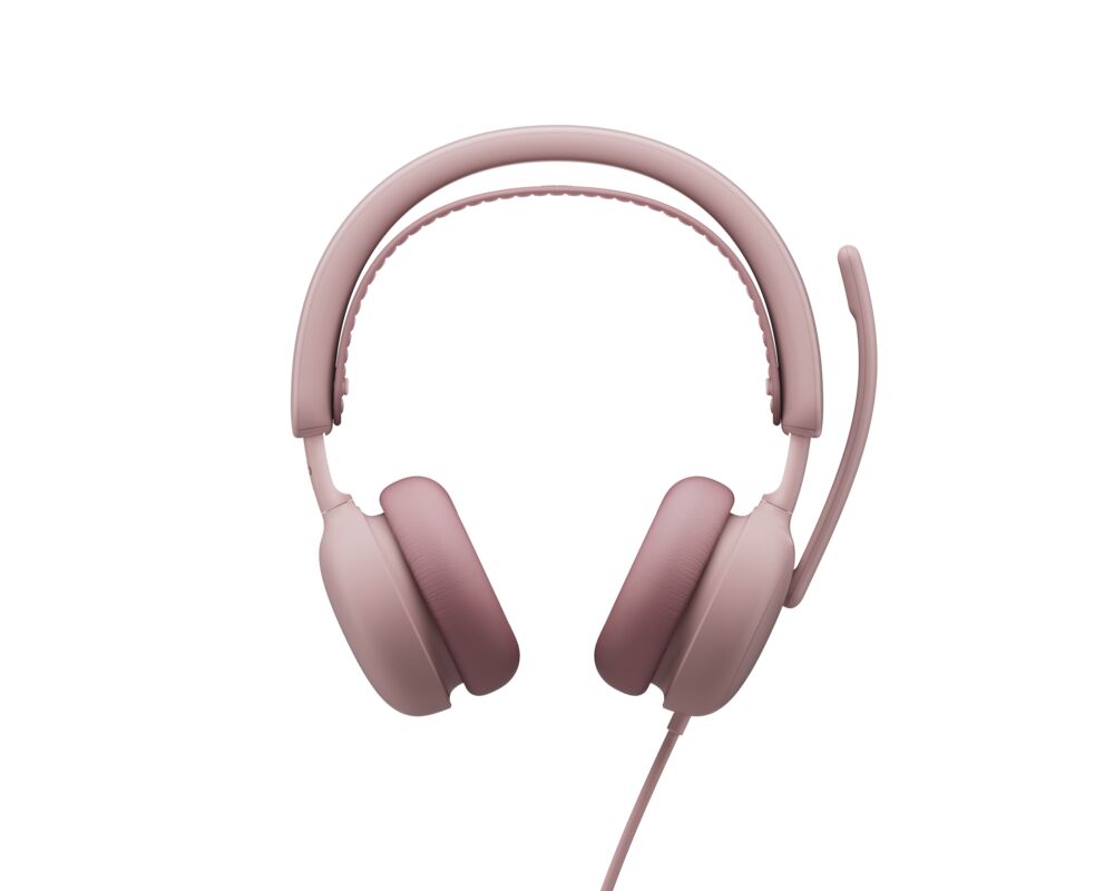 LOGITECH Headset Wired Zone 2 For Business USB Type C Rose — Teams Version