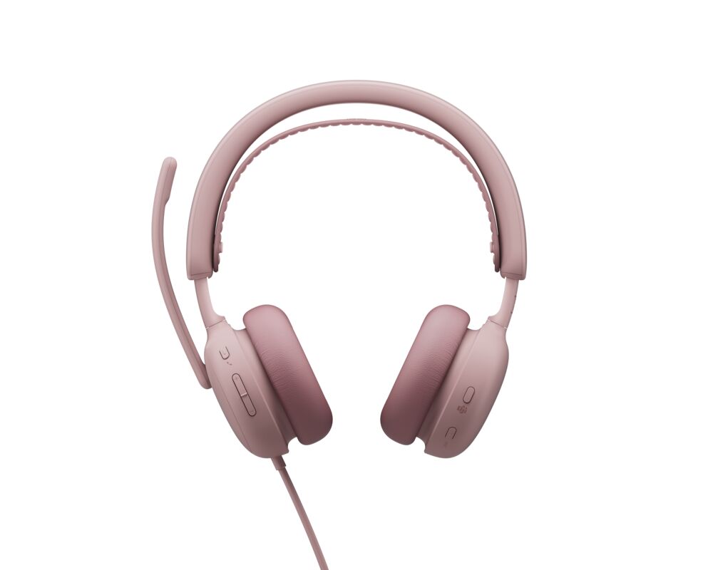 LOGITECH Headset Wired Zone 2 For Business USB Type C Rose — Teams Version