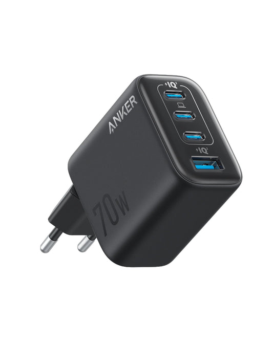 ANKER ZOLO CHARGER 70W, 4-PORT, PD 3.0 BLACK