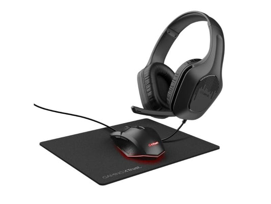 Trust gaming bundle TRIDOX GXT790 mouse mousepad headset 25117