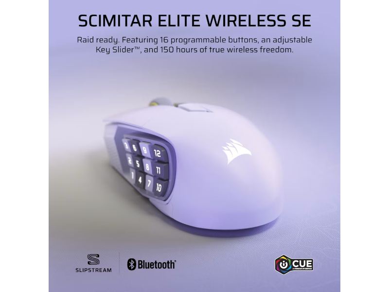 CORSAIR Mouse Scimitar Elite Wireless SE (RGB, White)