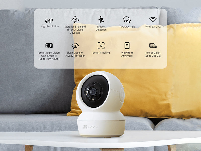 Ezviz Smart Home Camera 1080p Full HD Pan/Tilt (H6C FHD)