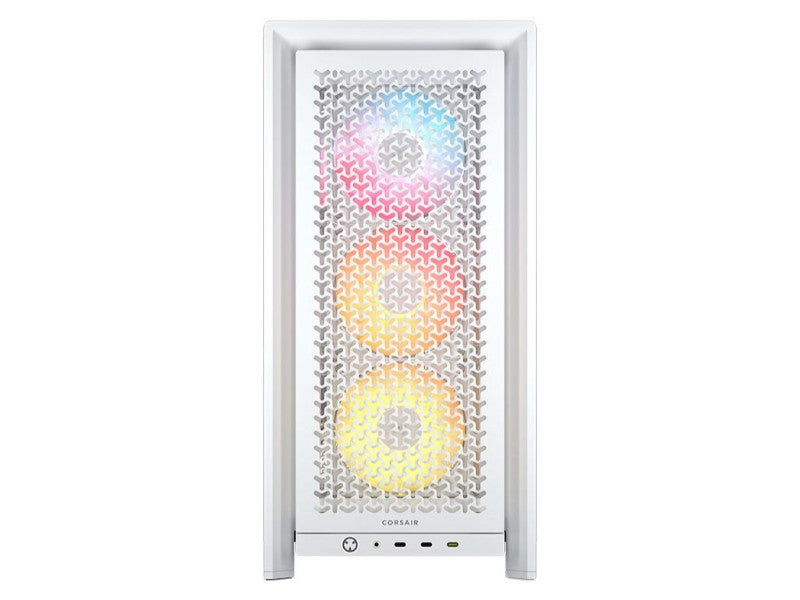CORSAIR Case 4000D FRAME LCD ARGB (Mid-Tower, TG, White) — PN CC- 9011327-WW