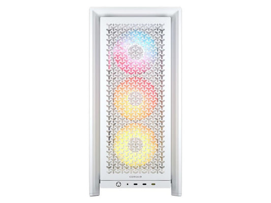 CORSAIR Case 4000D FRAME LCD ARGB (Mid-Tower, TG, White) — PN CC- 9011327-WW