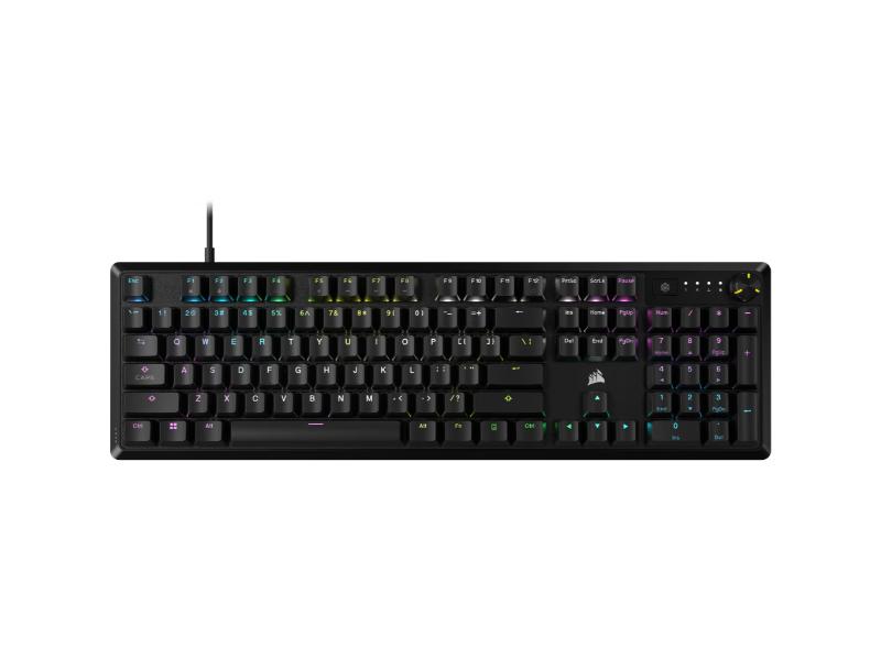 Corsair Optical-Mechanical Gaming Keyboard K70 Core Red linear with Polycarbonate Keycaps GR-Layout — CH-910971E-NA