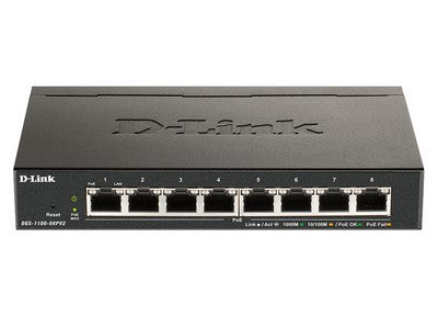 D-Link Switch 8-Port PoE Gigabit Smart Managed (DGS-1100-08PV2)