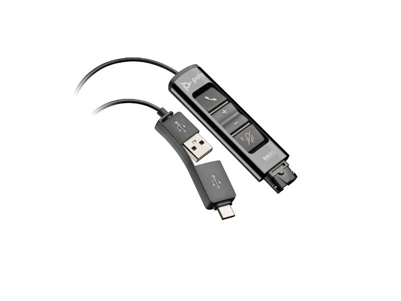 Poly DA85 USB to QD Black Adapter TAA (786C7AA)