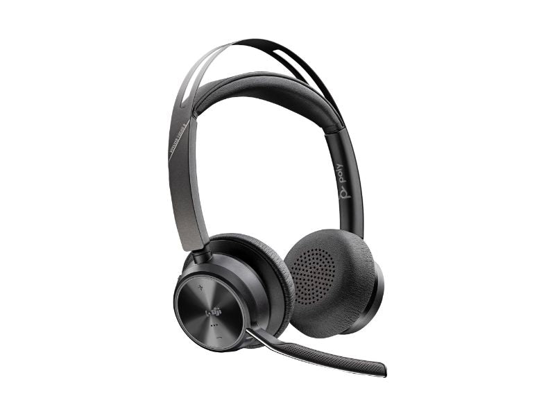 Poly Voyager Focus 2 Microsoft Teams Certified USB-C-C Headset +USB-C/A Adapter +Charging Stand (9T9J6AA)
