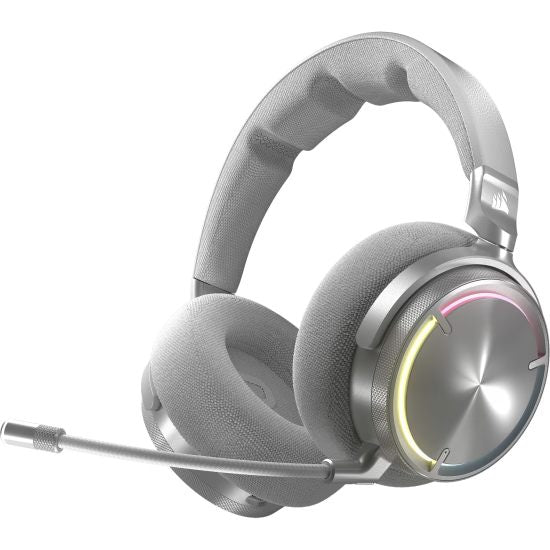 Corsair Wireless Gaming Headset Virtuoso MAX RGB — Dolby Atmos — Silver -CA-9011373-WW