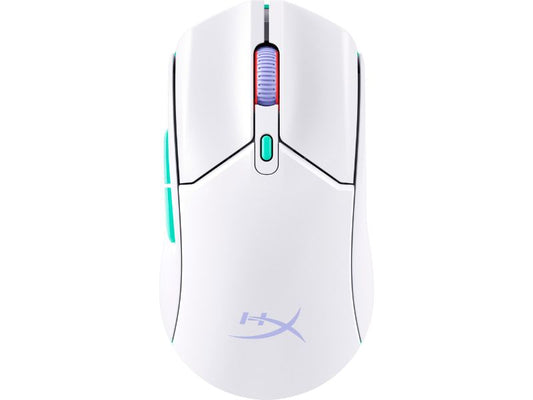 HyperX Pulsefire Haste 2 Core Wireless Gaming Mouse — White/Green/Purple — 8R2E7AA